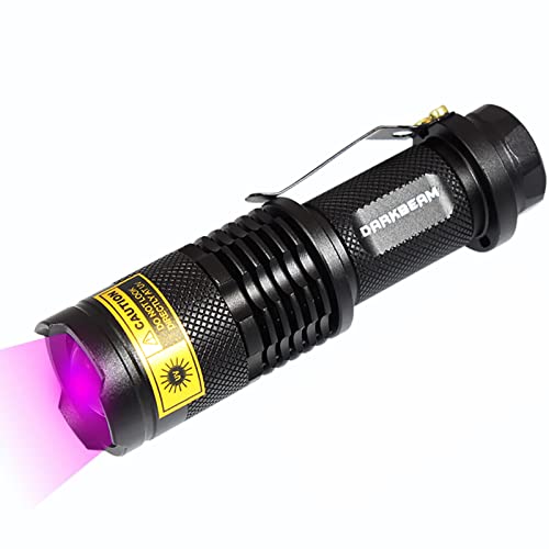 UV 395nm Flashlight Blacklight Wood's lamp Black Light Mini