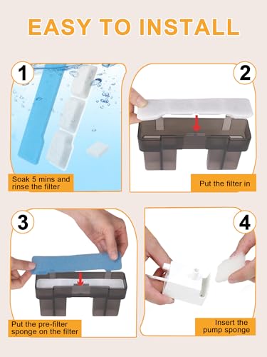Dog Water Fountain Filter Replacement (24 Count)