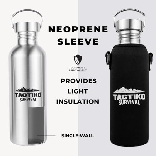 Tactiko Stainless Steel Wide Mouth Water Bottle