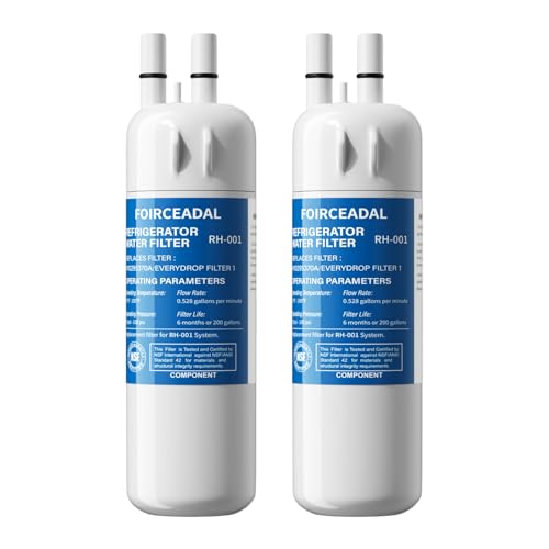 2 Pack EDR1RXD1 Water Filter Replacement Compatible with Whirlpool W10295370A