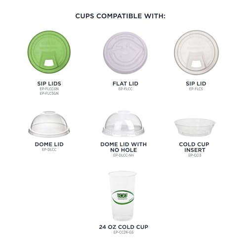 GreenStripe Clear Disposable Cold Cups (1000 Count)