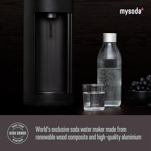 Glassy Soda Maker + 1L Glass and 1L Plastic Bottle