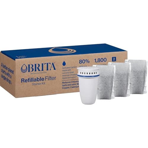 Refillable Filter Starter Kit for Pitchers and Dispensers (3 Count)