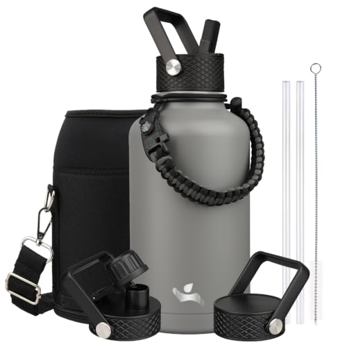 64 oz Insulated Stainless Steel Water Bottle Jug with Handle