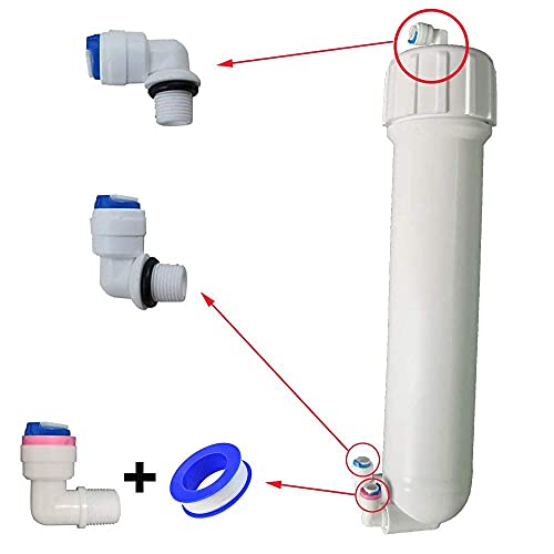 RO Membrane Housing for Residential Reverse Osmosis Membrane Water Filter Cartrige Replacement for Home Drinking Water Filtration System Household