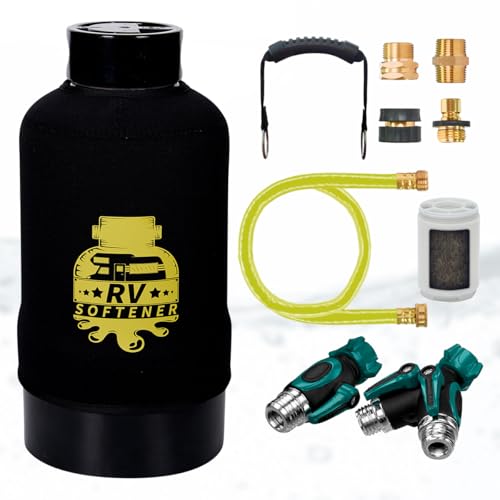 RV Water Softener System with Heavy Metal Filter & Protective Cover