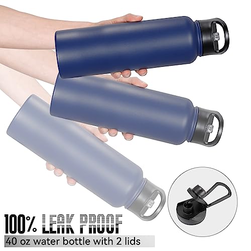 40 oz Insulated Water Bottle with Straw