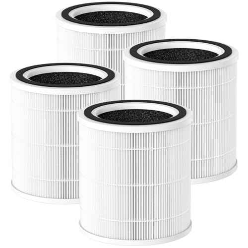 4 Pack AC400 Air Purifier Filter Replacement for Purivortex AC400 Air Purifier (4 Count)