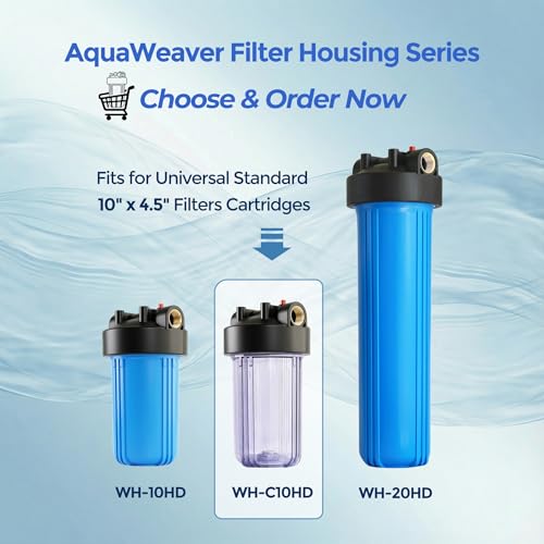WH C10HD 10" x 4.5" Whole House Water Filter Housing