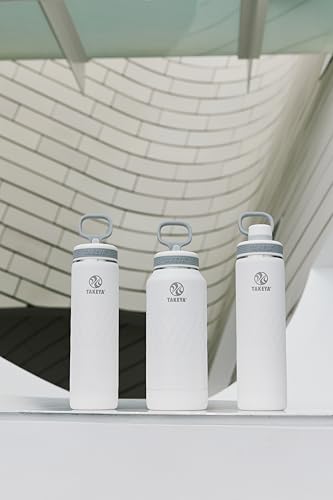 Sport Triple Insulated Water Bottle with Spout Lid and Ice Blocker