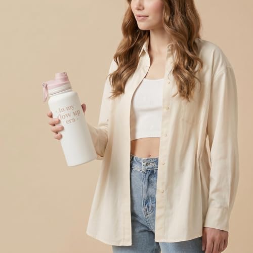 Inspiration Stainless Steel Water Bottle with Strap 32oz
