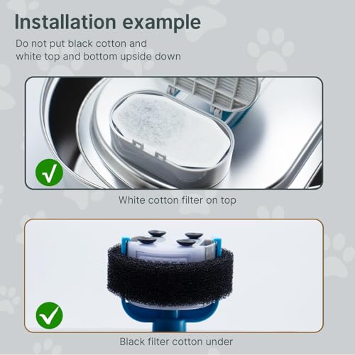 32 Pcs Cat Water Fountain Filters (32 Count)
