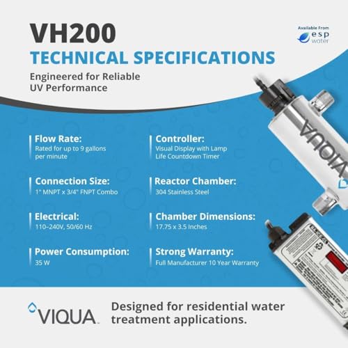 VH200 Home Stainless Steel Ultraviolet Water System