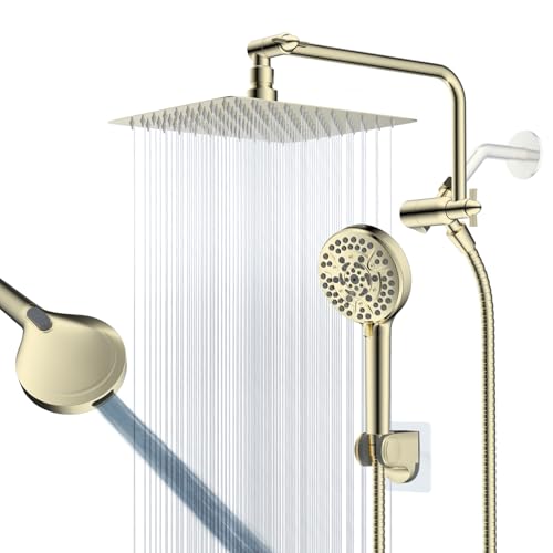10" Metal Rainfall Shower Head with 10