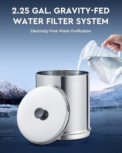 2.25 Gal Gravity Fed Water Filter System