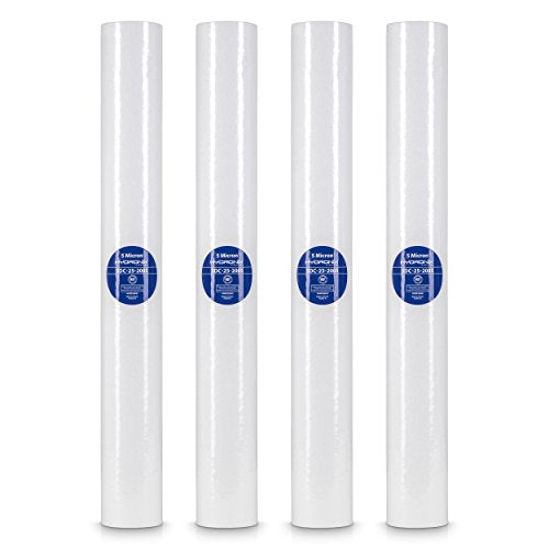 SDC-25-2005 Whole House, RO Systems or Commercial Use Sediment Water Filter Cartridge 2.5" x 20" - 5 micron (PACK OF 4)