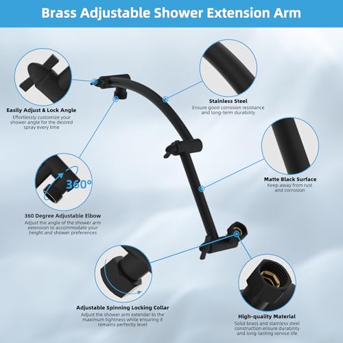 All Metal 12'' Rain Shower Head