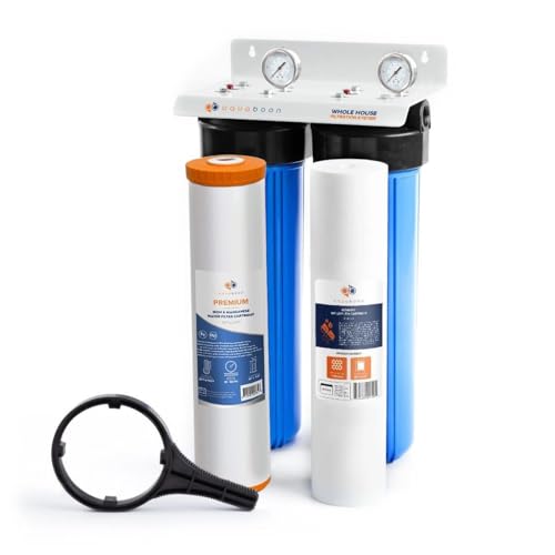 2 Stage Water Filter System for Well Water w (2 Count)