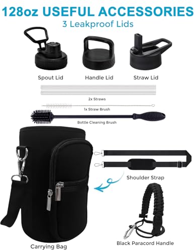 Travel Water Bottle with Carrying Bag