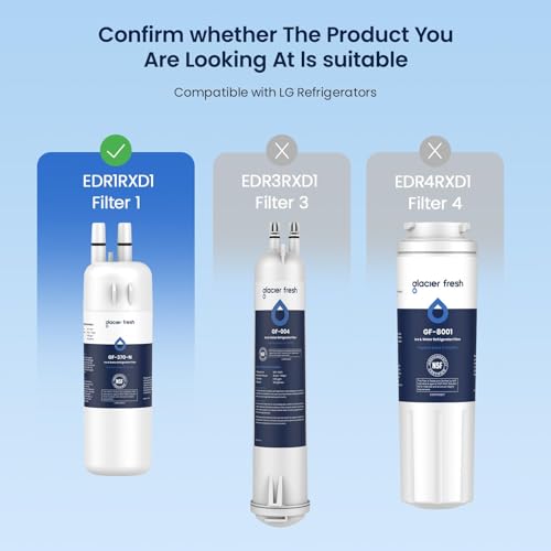 EDR1RXD1 Water Filter Compatible with W10295370A (4 Count)