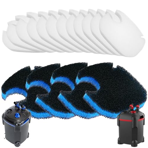 16 Pack Aquarium Canister Filter Pads Compatible with AMOSIJOY and PONDFORSE 172 (16 Count)