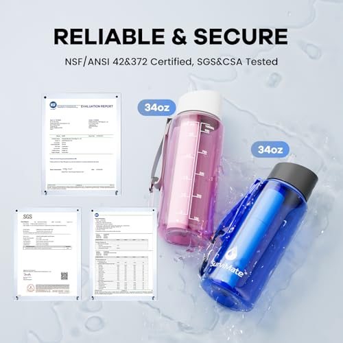 Purified Water Bottle for Camping