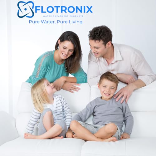 Flotronix 5 Micron 2.5" x 10" Sediment Whole House Water Filter Compatible to GE FXUSC Water System (2 Count)