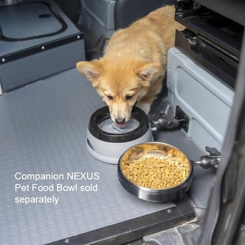 Splashless Pet Water Bowl with 1" Ball Mount for Campervans
