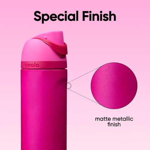 FreeSip Stainless Steel Water Bottle 24 oz Read My Lips