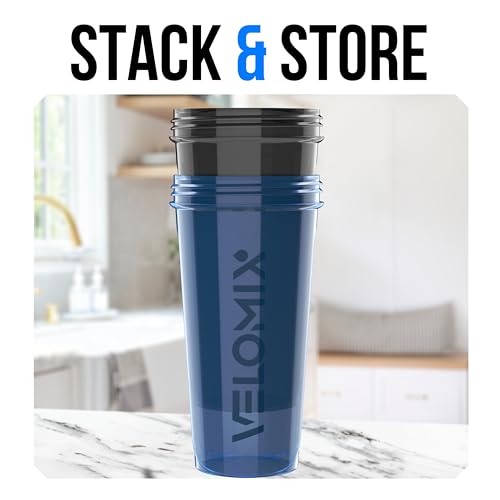 2 Pack 28oz Protein Shaker Bottle for Protein Mixes (2 Count)