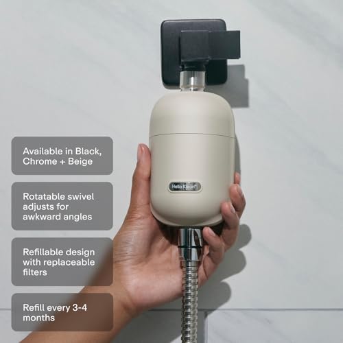 Hard Water Shower Filter in Black