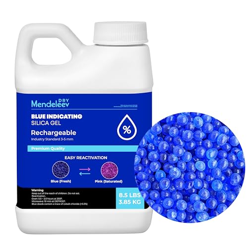 8.5 Lb Blue Indicating Silica Gel Drying Desiccant Beads