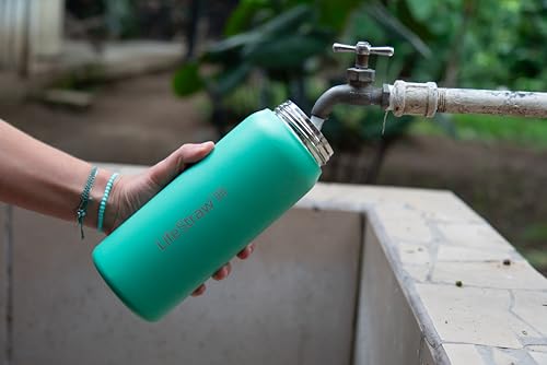 Go Series Insulated Stainless Steel Water Filter Bottle for Travel and Everyday Use removes Bacteria
