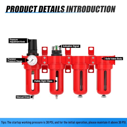 MEANLIN 3 8" NPT Industrial Grade 4 Stage Aluminum Air Drying System