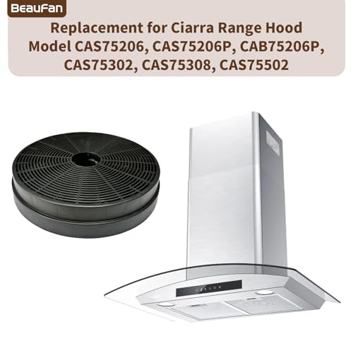 Charcoal Filters Replacement for Hauslane Range Hood Models (4 Count)