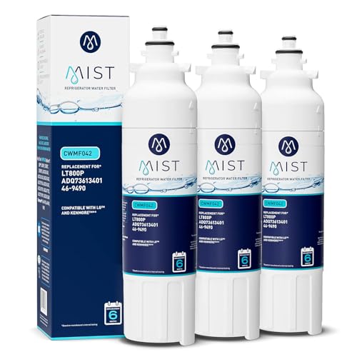 ADQ73613401 Refrigerator Water Filter Replacement for LG LT800P (3 Count)