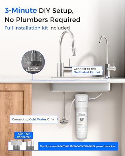 10UBW UF 0.01 μm Ultra Filtration Under Sink Water Filter System