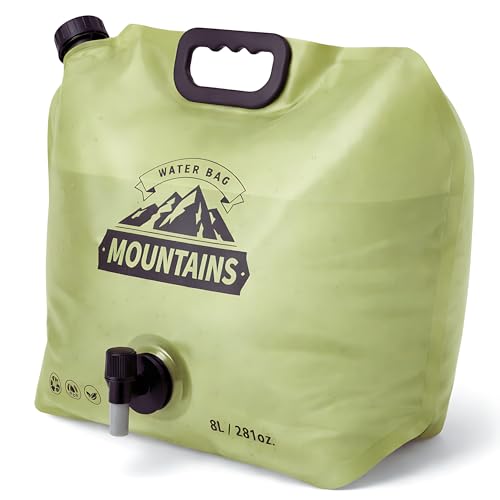 Camping Water Container 2 Gallon Collapsible Water Jug with Spout