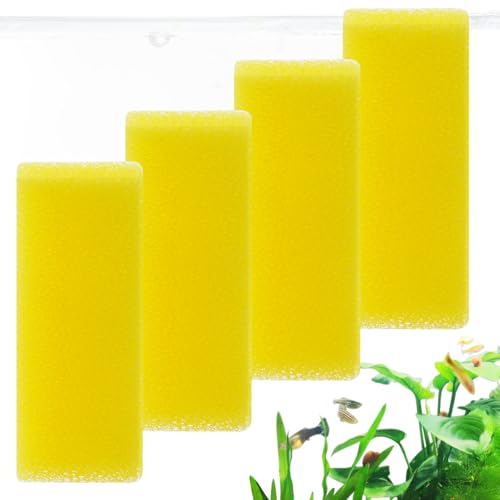 4PCS Replacement Aquarium Filter Sponge for 10W