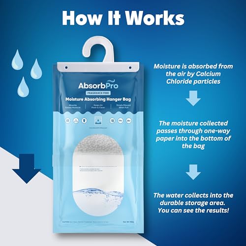 Hanging Moisture Absorber Bags 9.8 oz (10 Count)