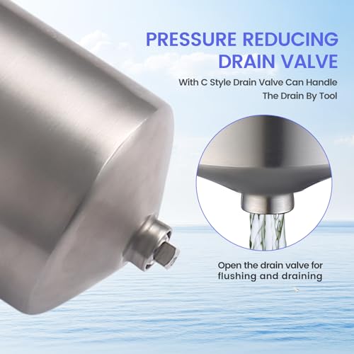 NSF ANSI 42 Certification Big+ Stainless Steel Filter Housing for 10”Length