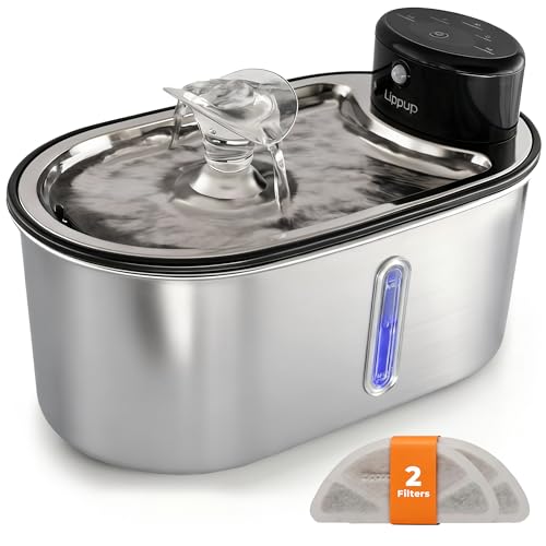 Wireless Cat Water Fountain Stainless Steel 108oz