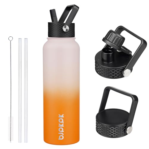40oz Insulated Water Bottle with Straw Lid