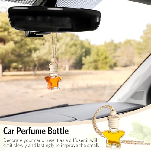 100 Pcs Car Diffuser Bottles Empty Bulk with Wood Cap (100 Count)