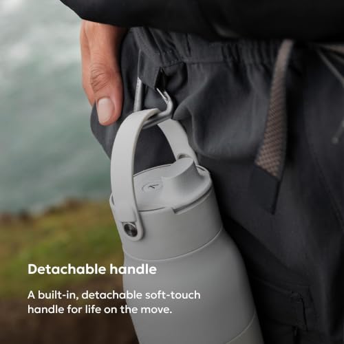 Swig Top Insulated Stainless Steel Water Bottle with Straw and Handle