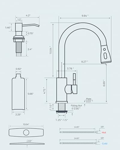 Kitchen Faucet with Soap Dispenser