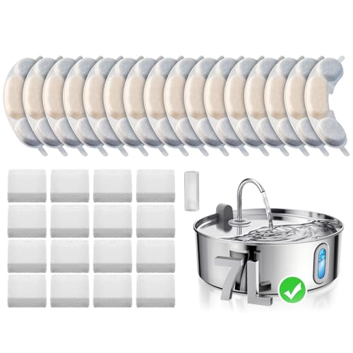 Official 16 Packs Filters & Sponges for 7L (16 Count)