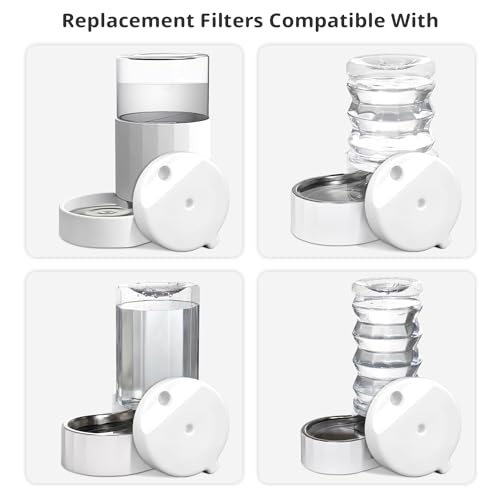 8Pcs Gravity Pet Water Fountain Filters (8 Count)