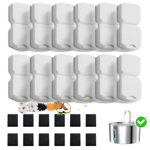 Official 24 Pcs Replacement Filters for Auto Cat Water Fountain