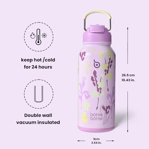 32oz Insulated Water Bottle with Pill Box